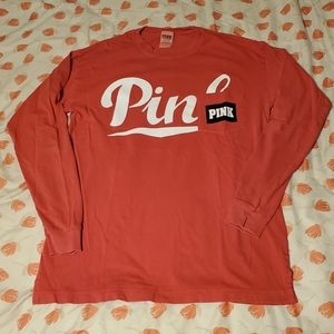 PINK Oversized Long Sleeve Tee